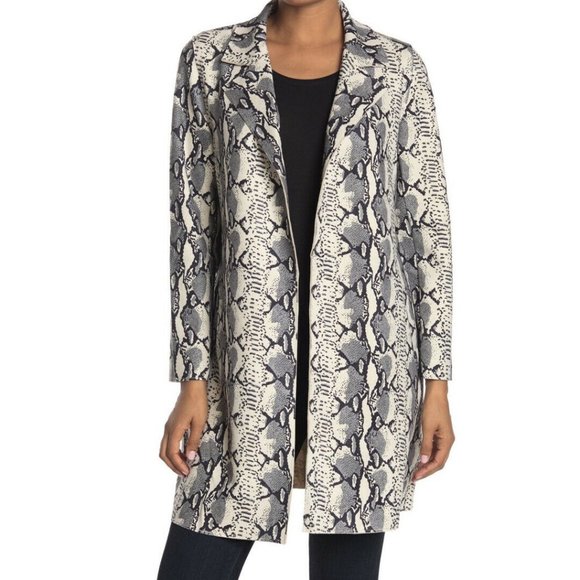 NWT Love Token Faux Suede Snake Print Jacket - XS - Picture 2 of 6